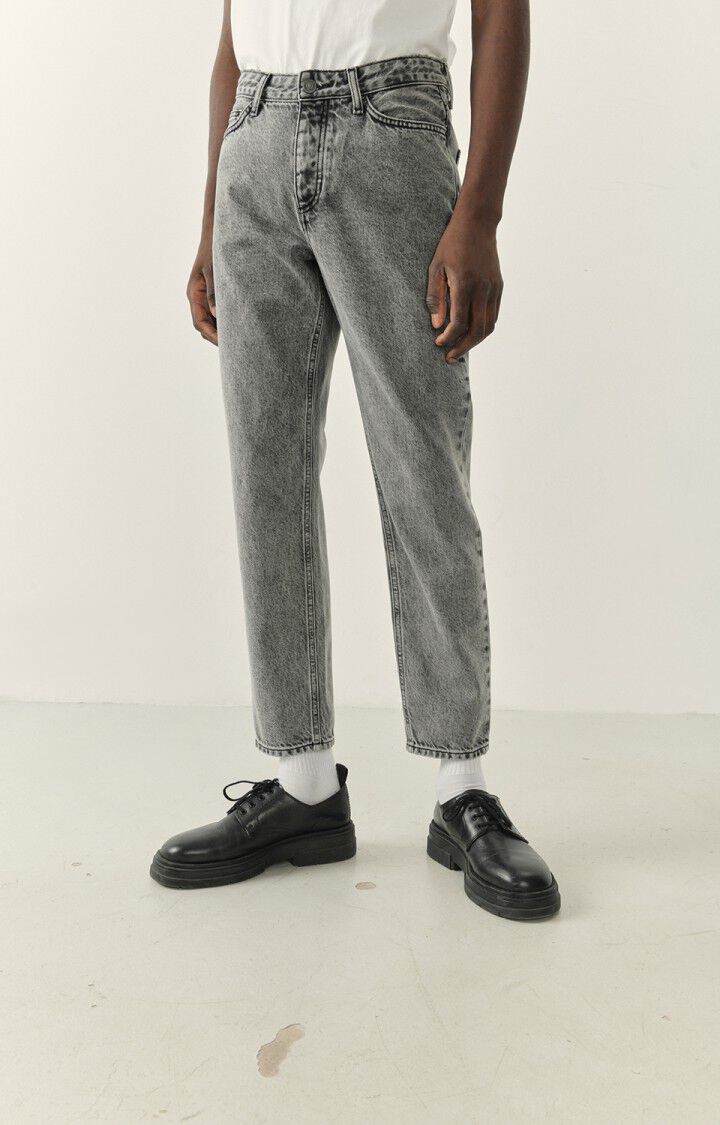 american vintage Jean carrot homme Yopday - GRIS POIVRE ET SEL Gris - E23