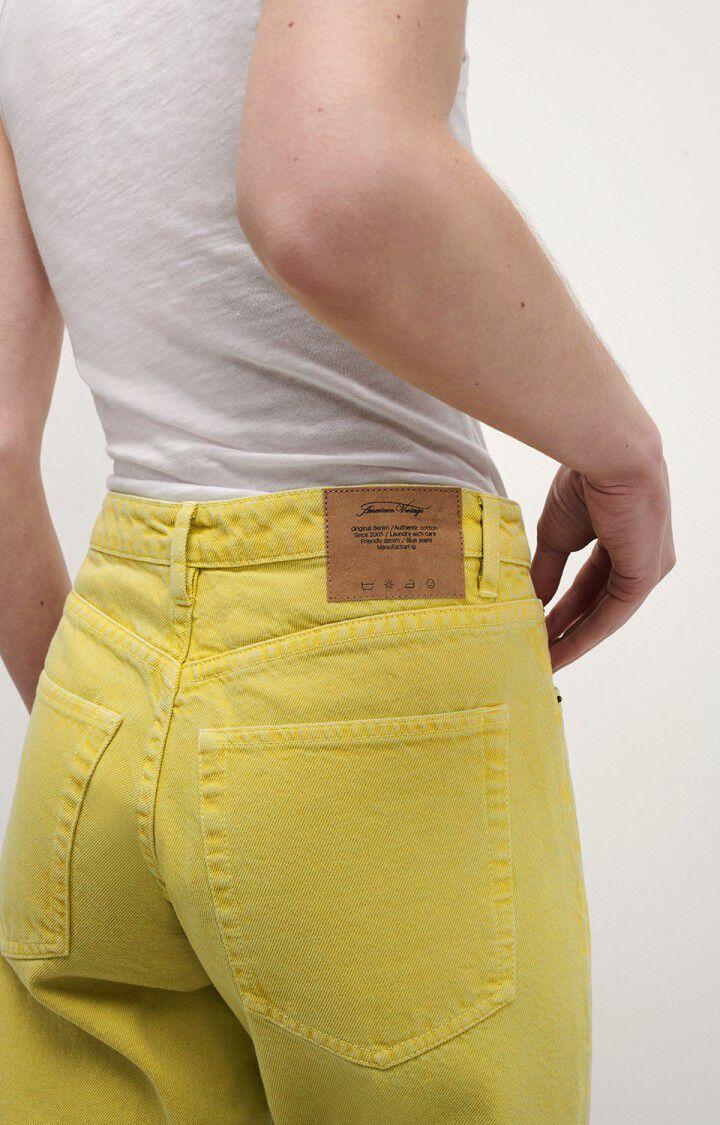 American Vintage Jean Droit Cropped Femme Datcity - BLE VINTAGE Jaune - E22