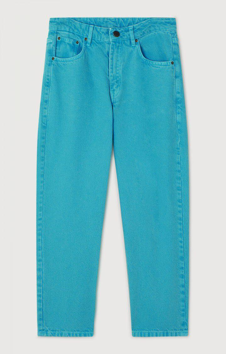 American Vintage Jean Droit Cropped Femme Datcity - TURQUOISE VINTAGE Bleu - E22