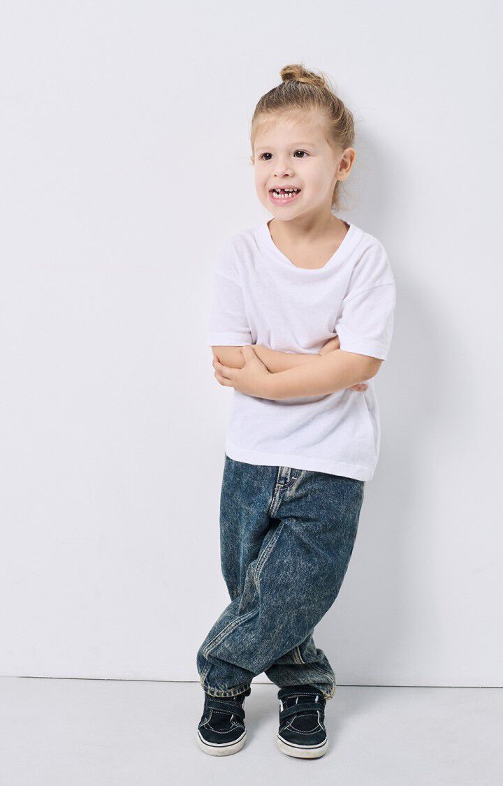 American Vintage Jean Droit Enfant Joybird - DIRTY VINTAGE Bleu - H24