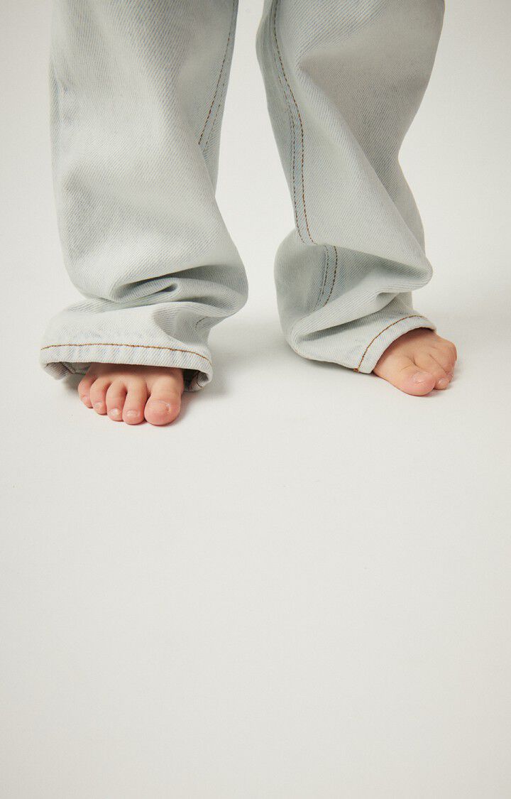 American Vintage Jean Droit Enfant Joybird - WINTER BLEACHED Bleu - E25