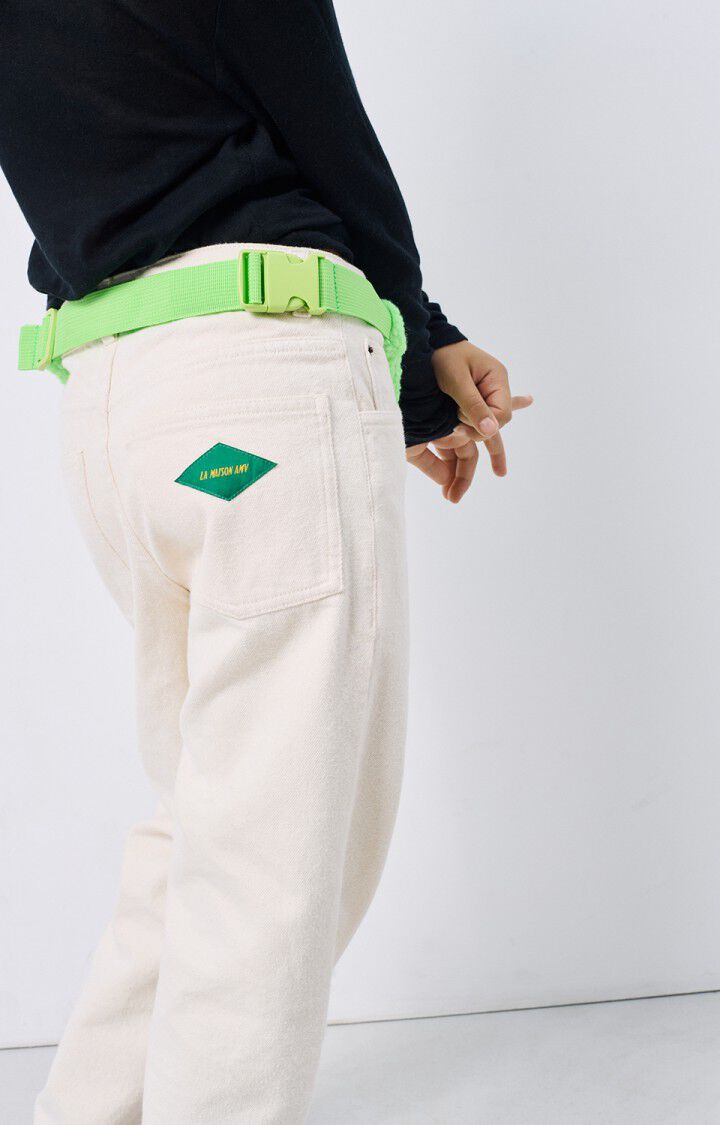 American Vintage Jean Droit Enfant Spywood - ECRU Beige - E25