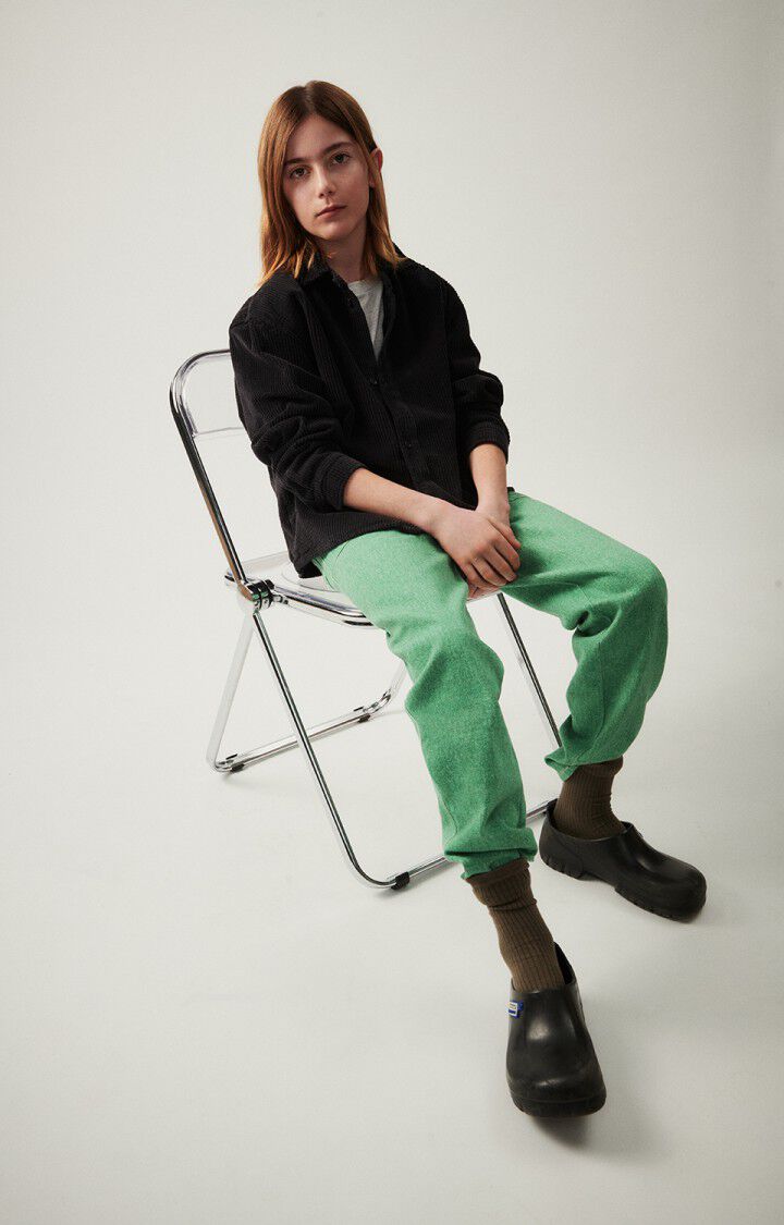 American Vintage Jean Droit Enfant Tineborow - BASILIC Vert - E24