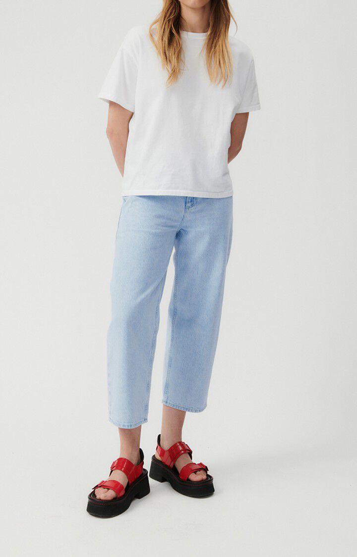 American Vintage Jean Droit Femme Joybird - BLEACHED Bleu - E23