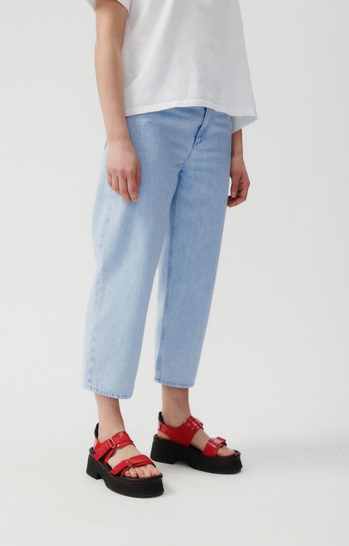 american vintage Jean droit femme Joybird - BLEACHED Bleu - E23