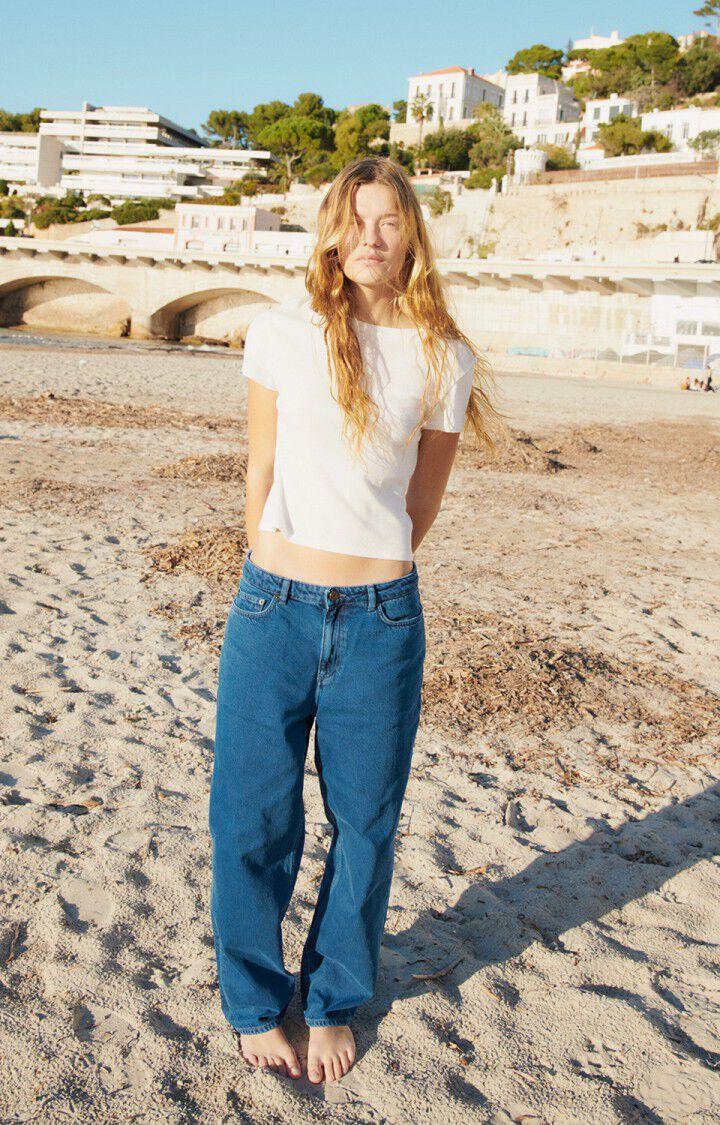 american vintage Jean droit femme Joybird - INDIGO Bleu - E25