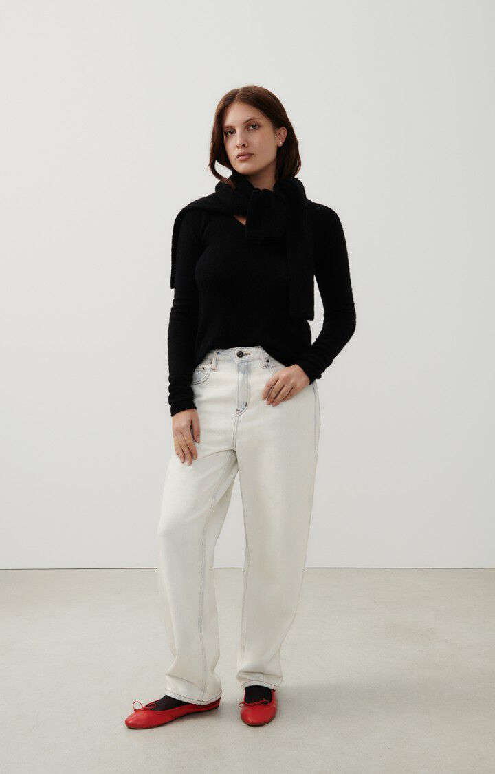 American Vintage Jean Droit Femme Joybird - SUPER BLEACHED Blanc - H23