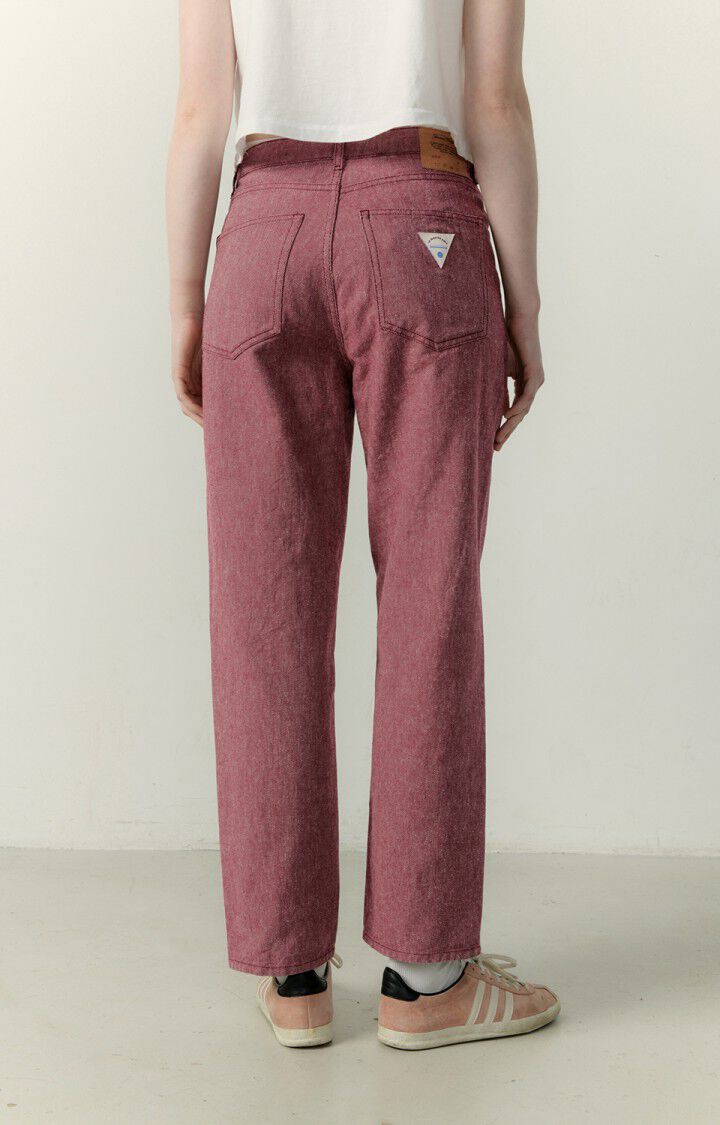 American Vintage Jean Droit Femme Lotibridge - CARDINAL Rouge - E23