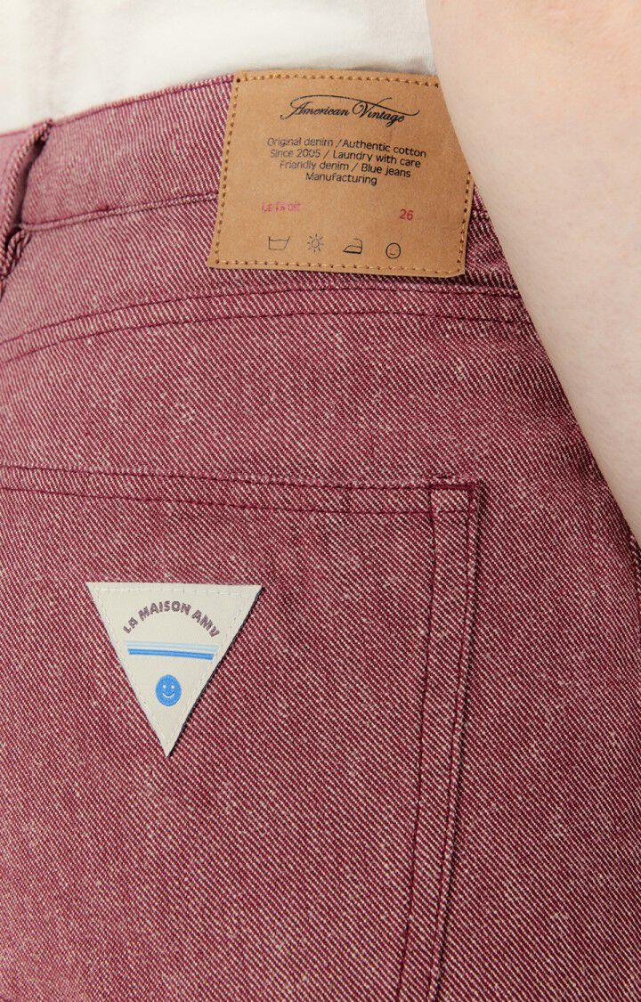 American Vintage Jean Droit Femme Lotibridge - CARDINAL Rouge - E23
