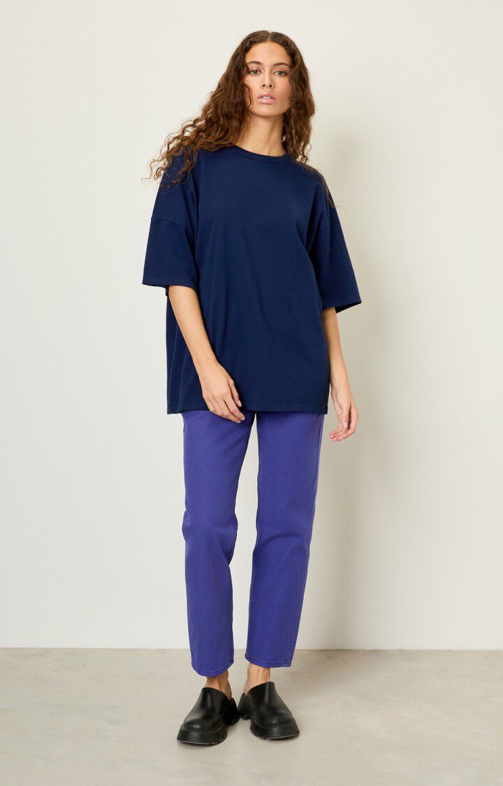 American Vintage Jean Droit Femme Otyburg - INDIGO VINTAGE Bleu - E22