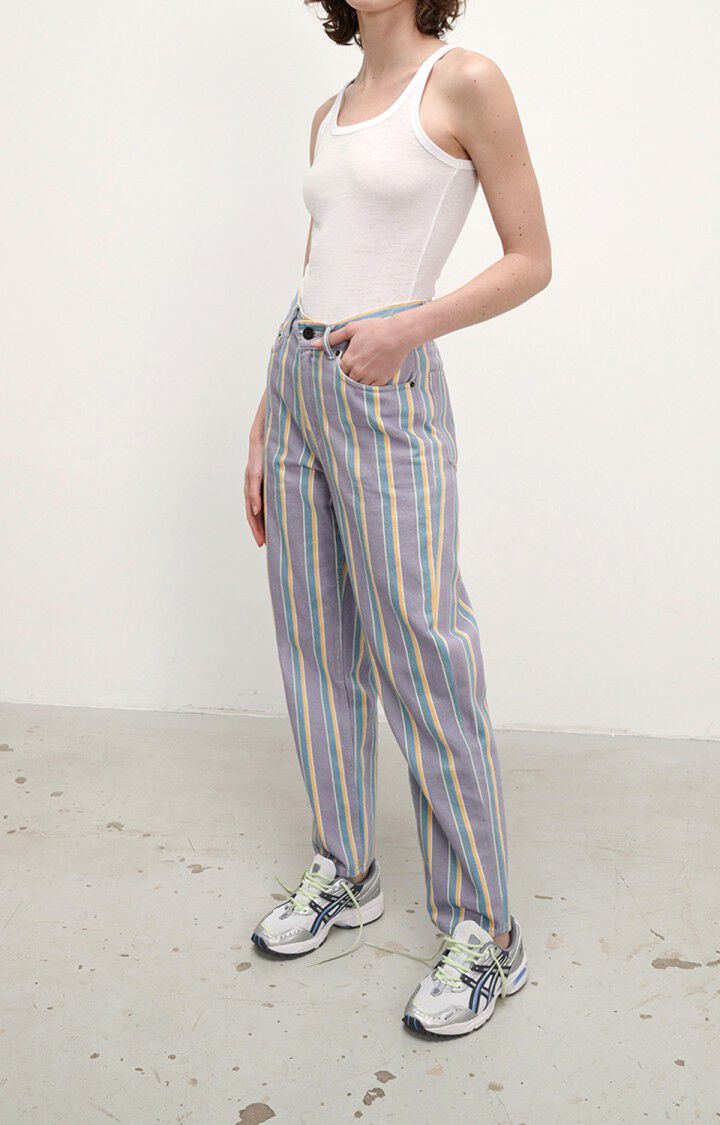 American Vintage Jean Droit Femme Tineborow - AURORE Jaune - E22