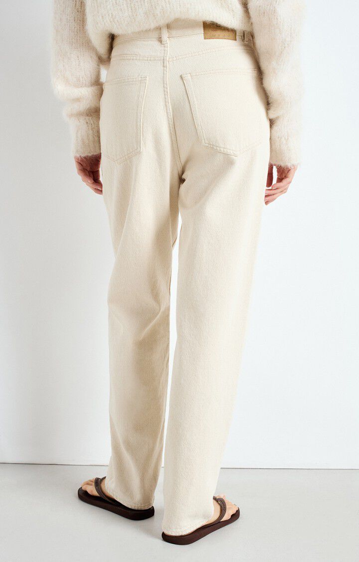 American Vintage Jean Droit Femme Tineborow - ECRU Beige - E25