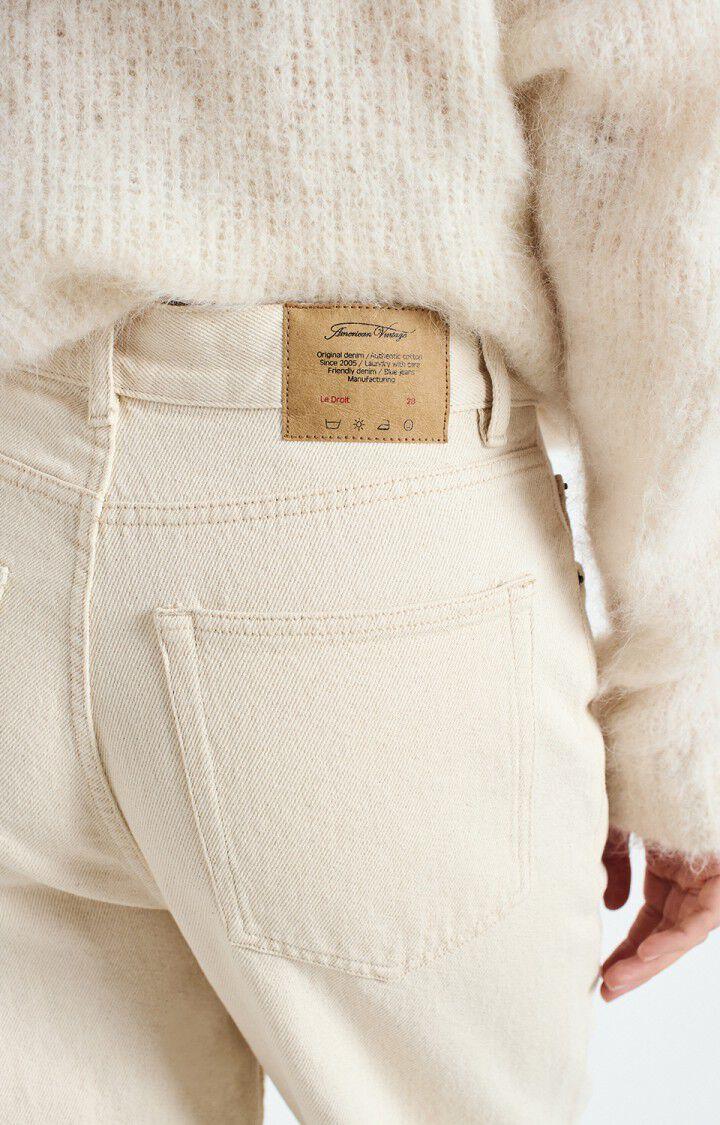 American Vintage Jean Droit Femme Tineborow - ECRU Beige - E25