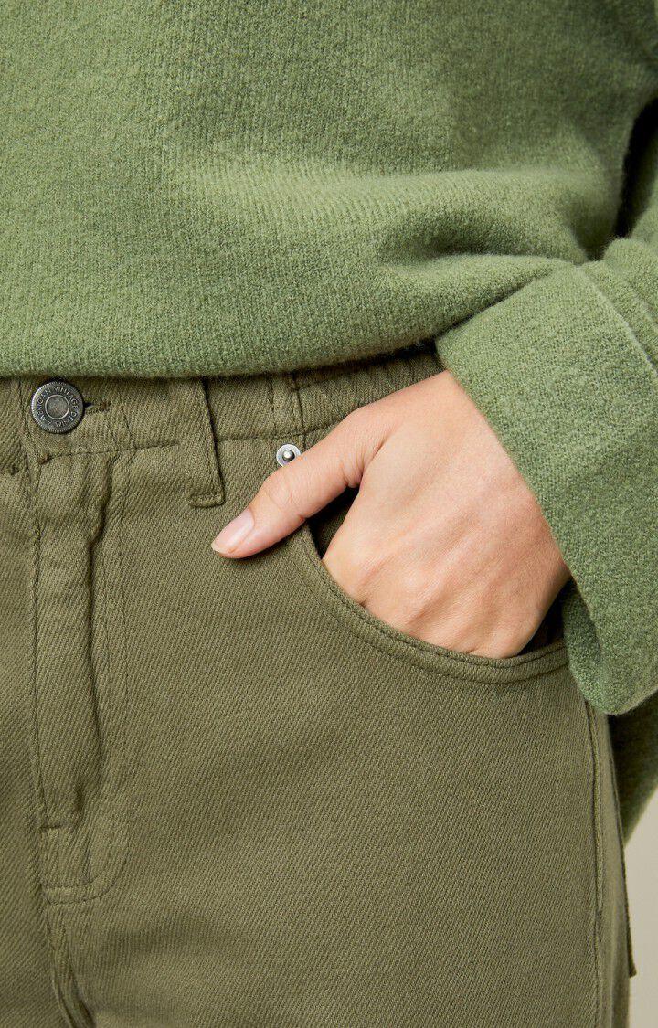 American Vintage Jean Droit Femme Tineborow - TAPENADE Vert - E21