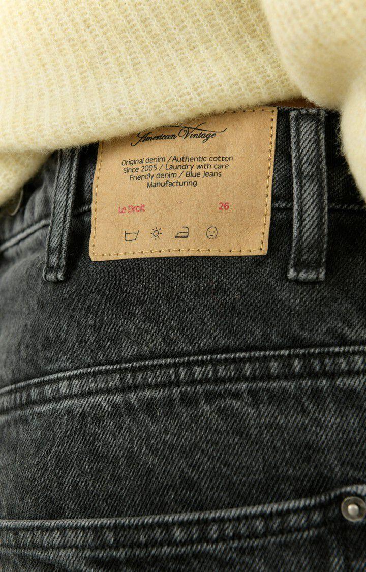 American Vintage Jean Droit Femme Yopday - BLACK Noir - H22