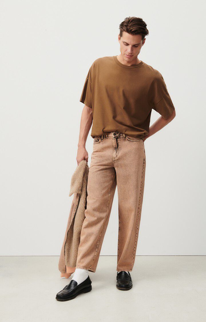 American Vintage Jean Droit Homme Blinewood - SURTEINT NUDE Marron - E24