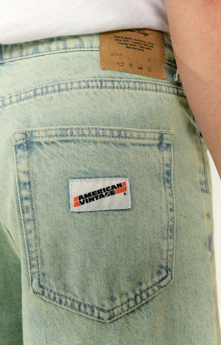 American Vintage Jean Droit Homme Joybird - SUR TEINTURE VERT Vert - H22B