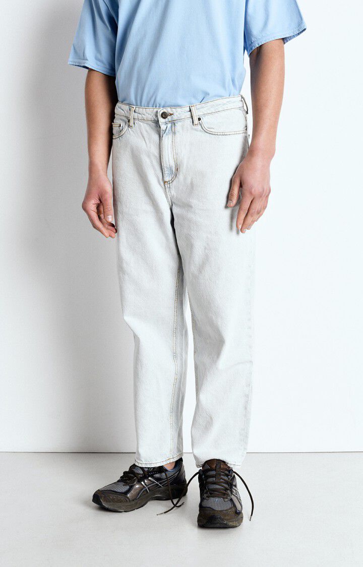american vintage Jean droit homme Joybird - WINTER BLEACHED Bleu - E25