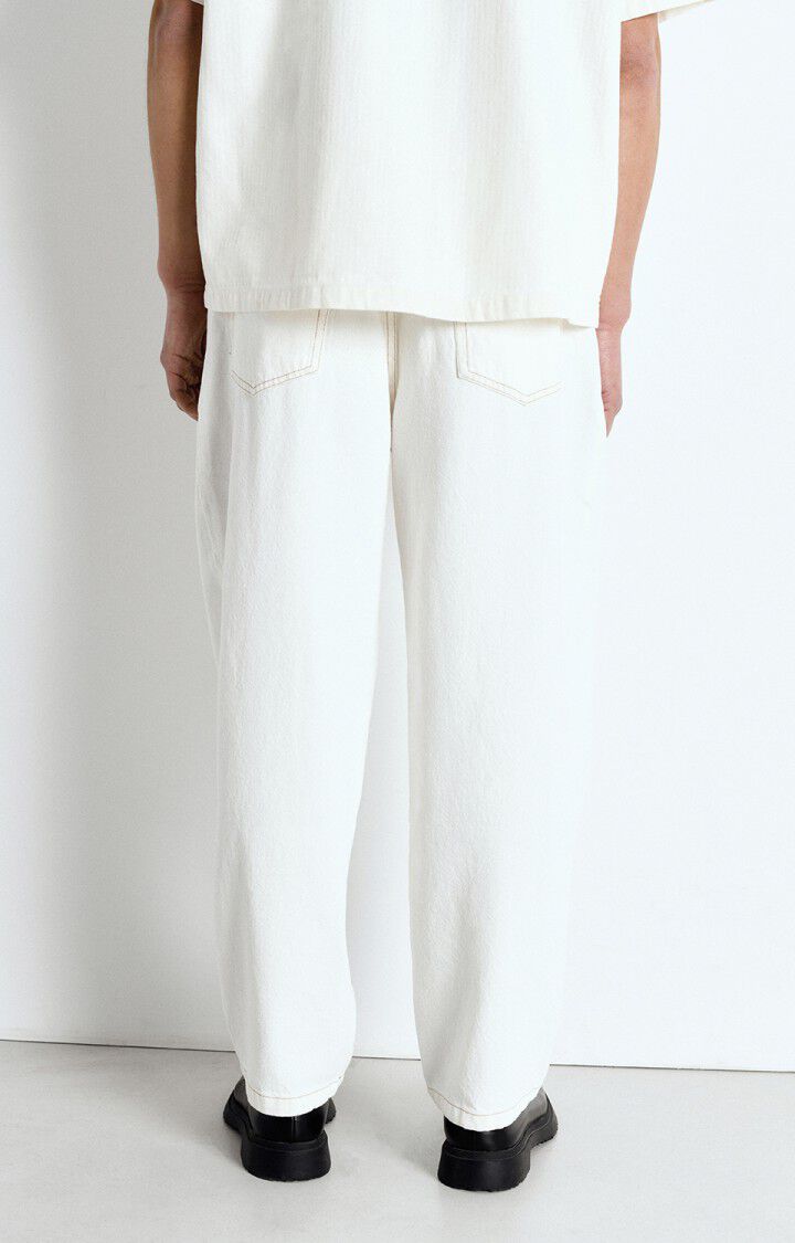 American Vintage Jean Droit Homme Jozastreet - OFF WHITE Blanc - E25