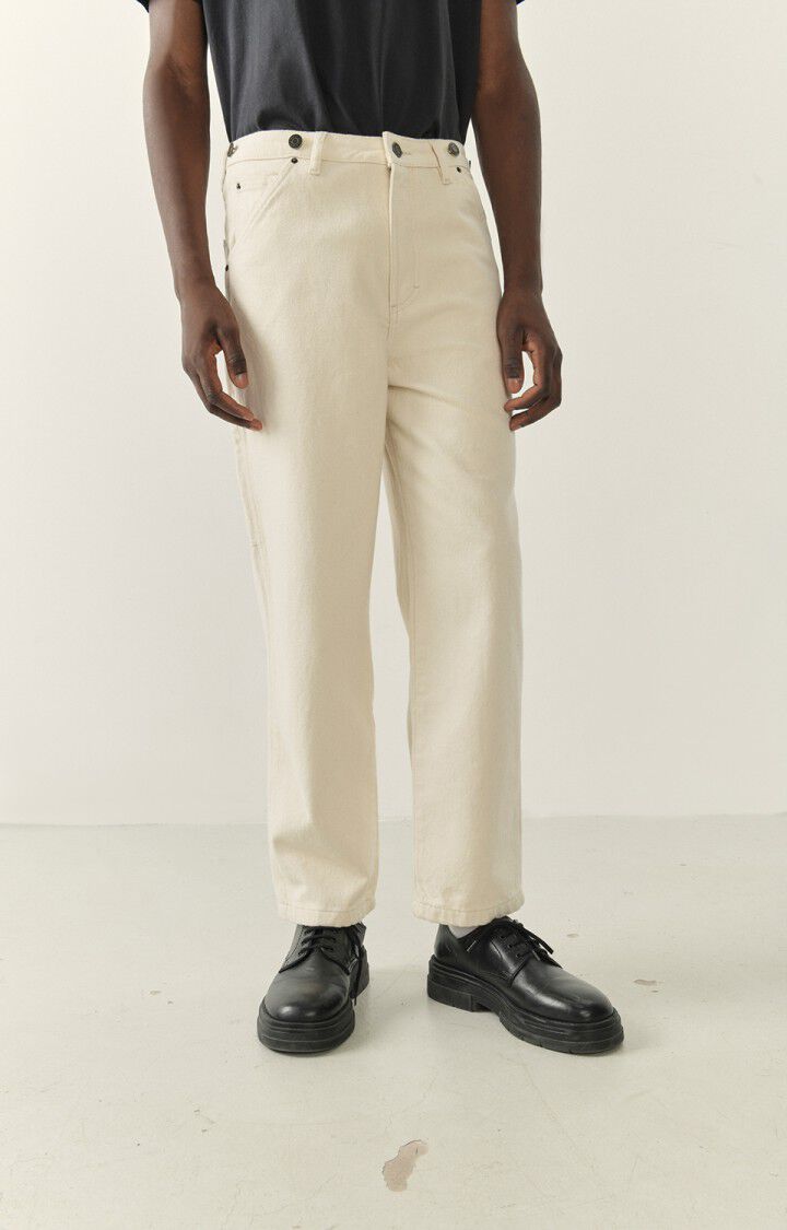 american vintage Jean droit homme Spywood - ECRU Beige - E23