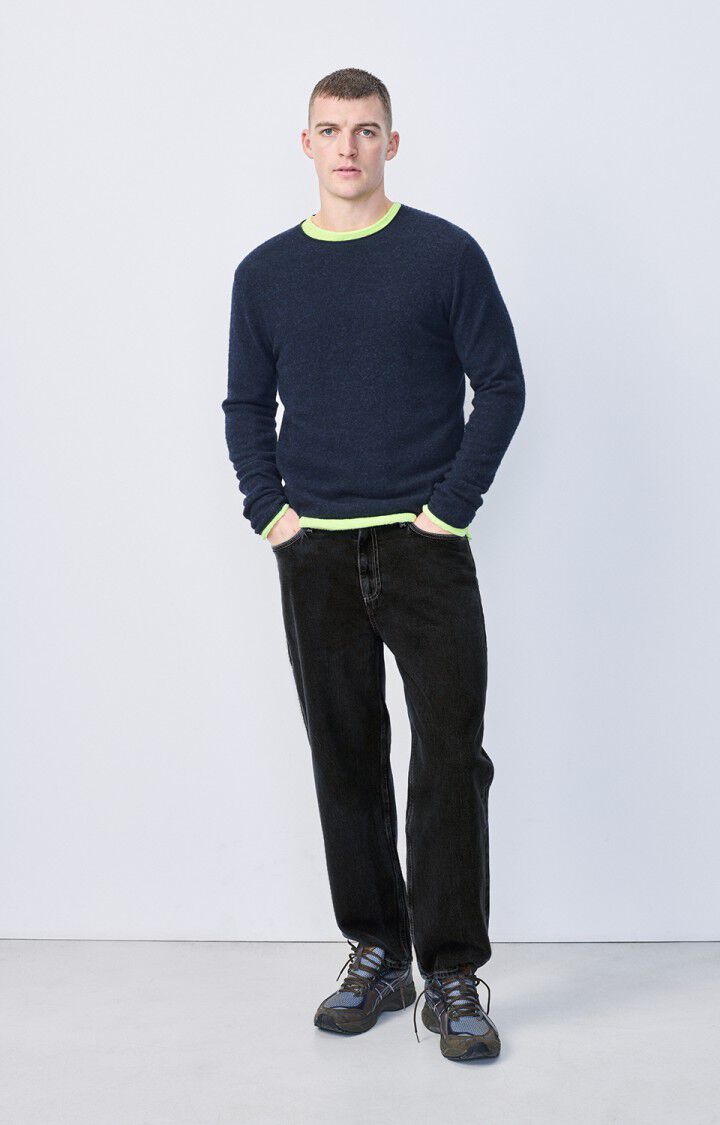 American Vintage Jean Droit Homme Yopday - BLACK VINTAGE Noir - E25