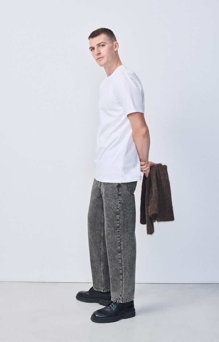 American Vintage Jean Droit Homme Yopday - GREY SALT AND PEPPER Gris - E25