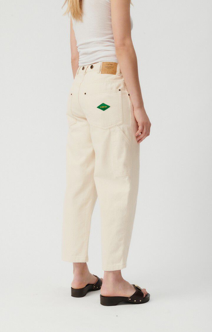 American Vintage Jean Droit Worker Femme Spywood - ECRU Beige - H23