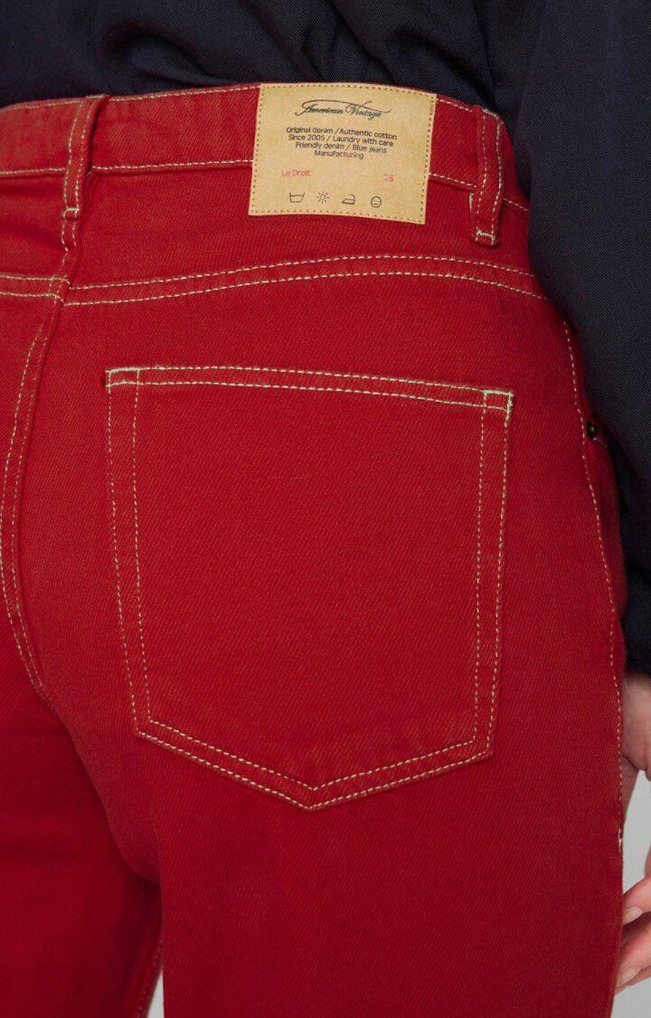American Vintage Jean Femme Tineborow - COUP DE FOUDRE Rouge - H21