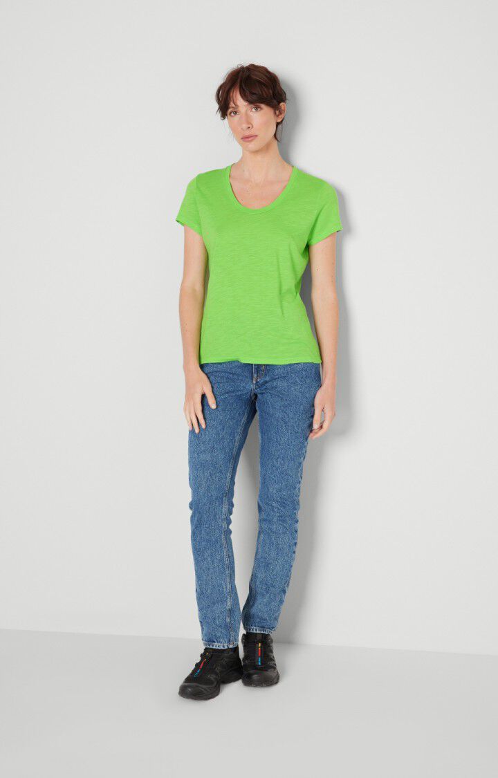 American Vintage Jean Fitté Femme Ivagood - BLUE STONE Bleu - H22