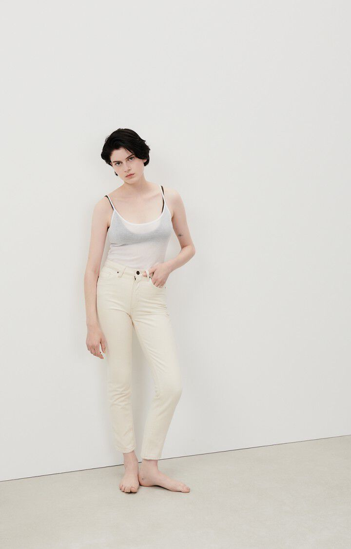 American Vintage Jean Fitté Femme Spywood - ECRU Beige - E24