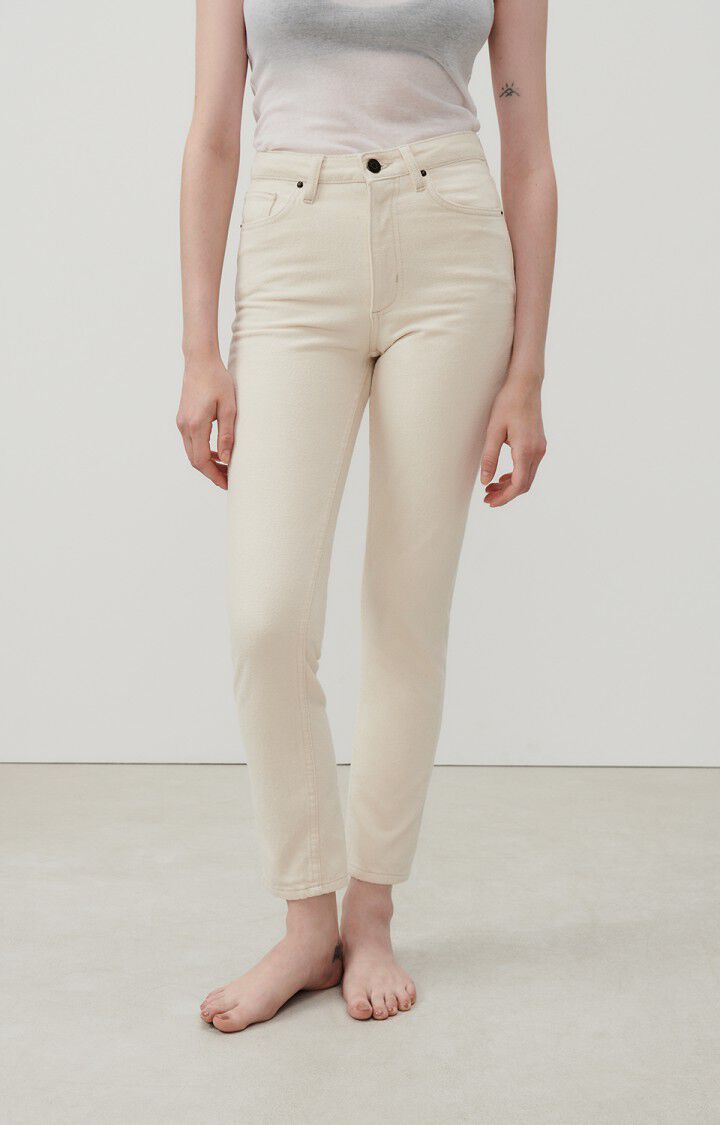 american vintage Jean fitté femme Spywood - ECRU Beige - E24