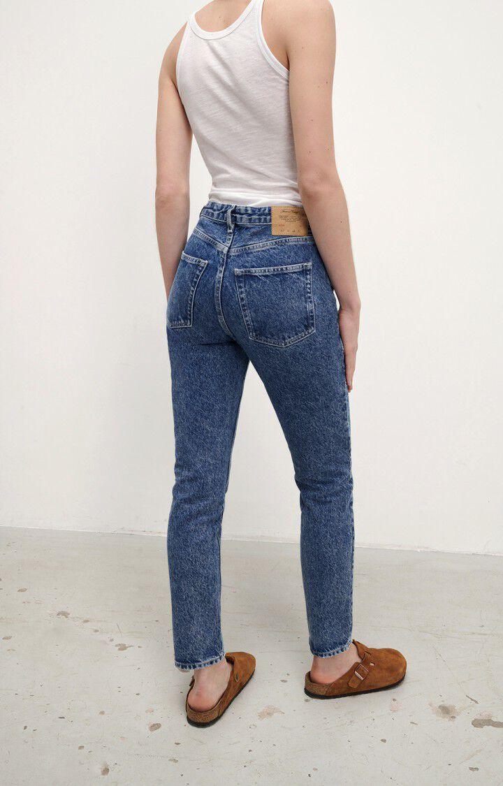 American Vintage Jean Fitté Femme Wipy - STONE POIVRE ET SEL Bleu - E22
