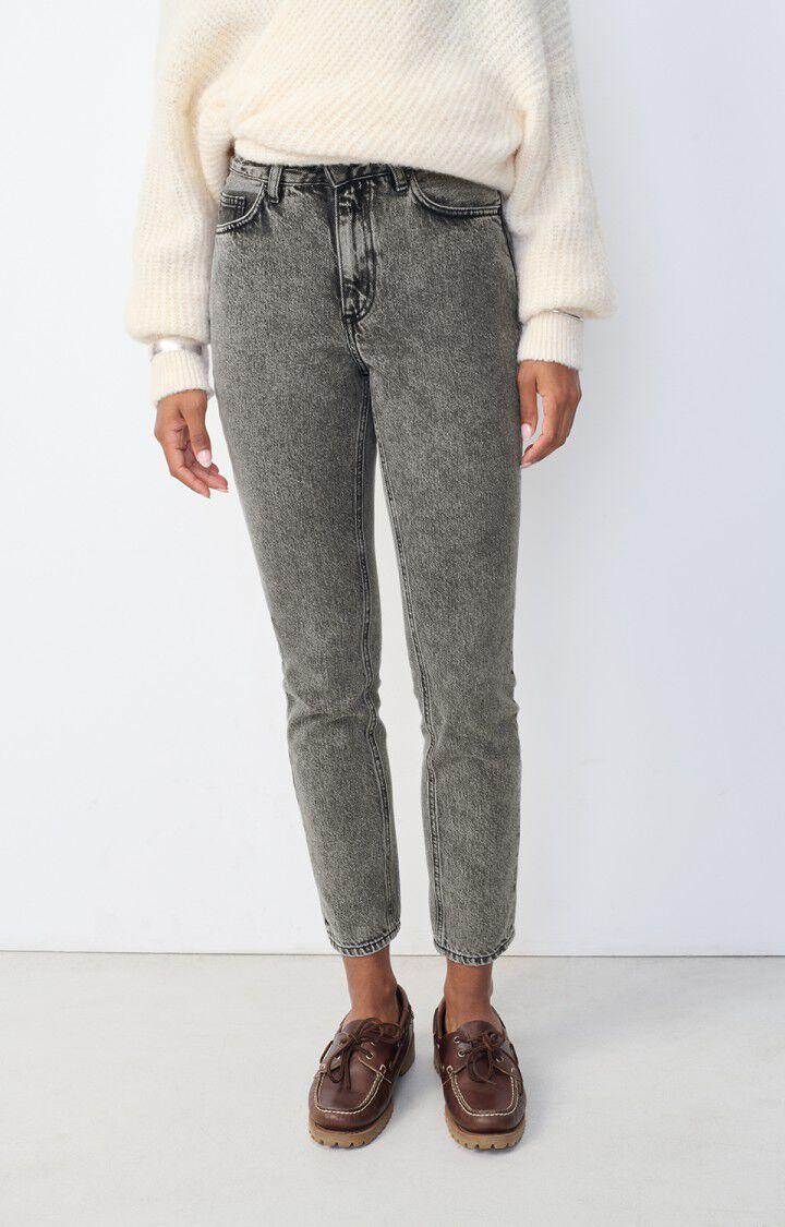 american vintage Jean fitté femme Yopday - SALT AND PEPPER Gris - E25