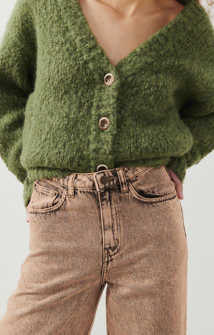 American Vintage Jean Flare Femme Blinewood - SURTEINT NUDE Marron - E24