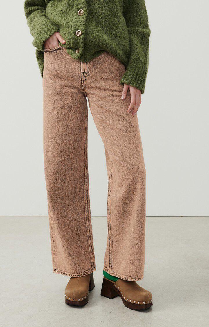 american vintage Jean flare femme Blinewood - SURTEINT NUDE Marron - E24