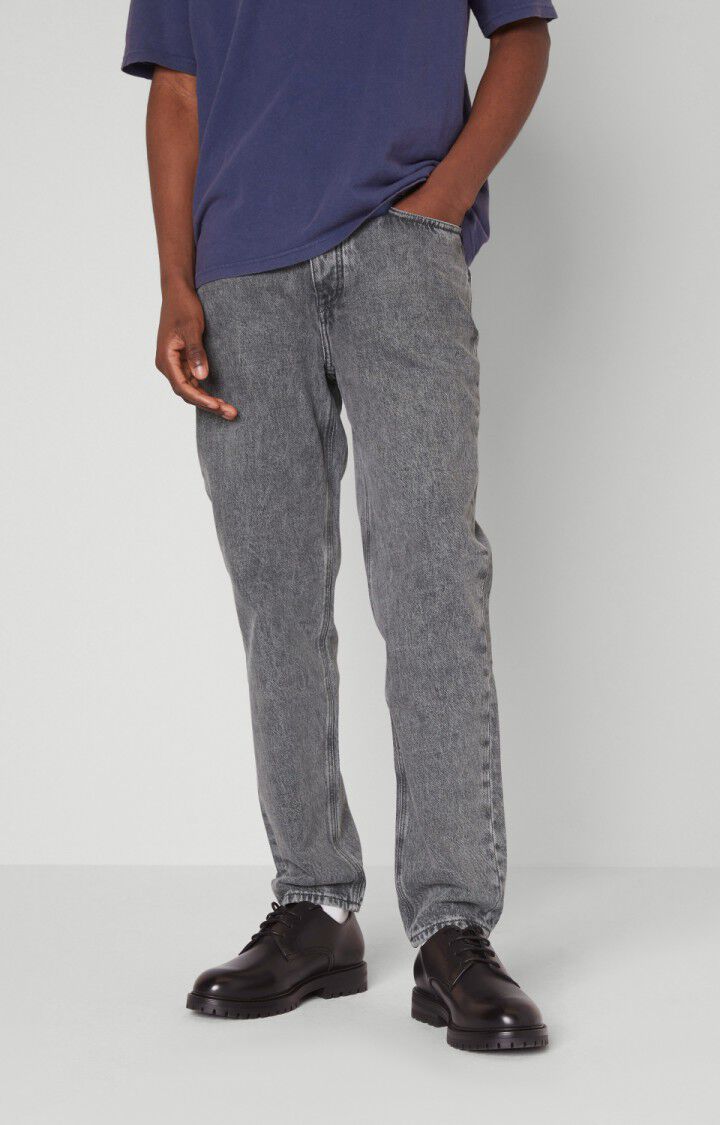 american vintage Jean homme Tizanie - GRIS POIVRE ET SEL Gris - H21