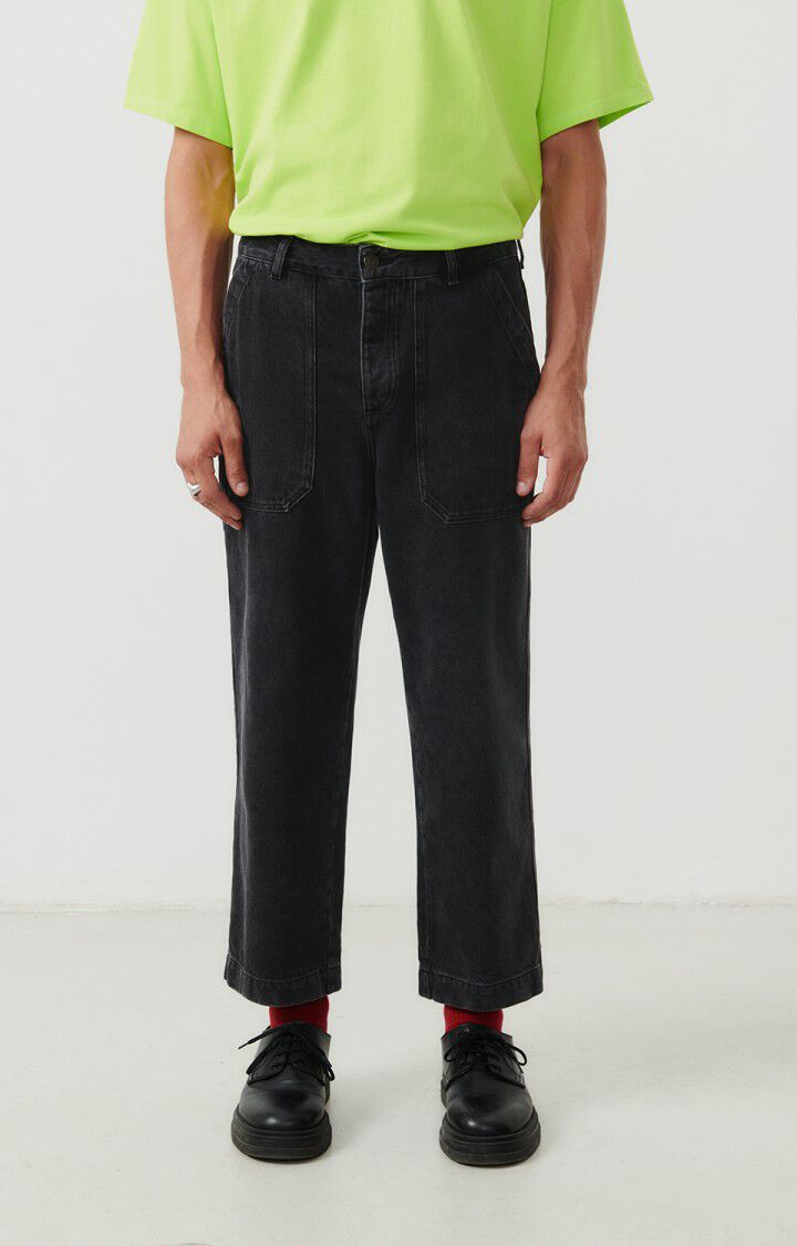 american vintage Jean worker homme Yopday - BLACK POIVRE ET SEL Noir - H23