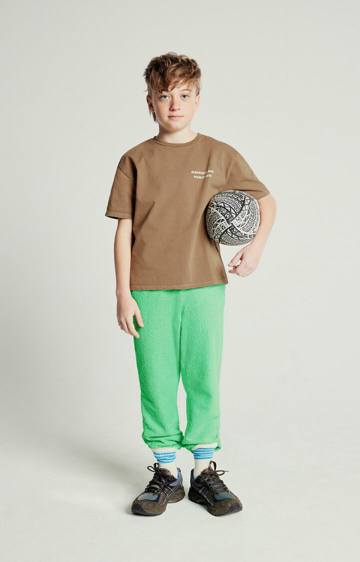 American Vintage Jogging Enfant Bobypark - VERT FLUO Vert - E25