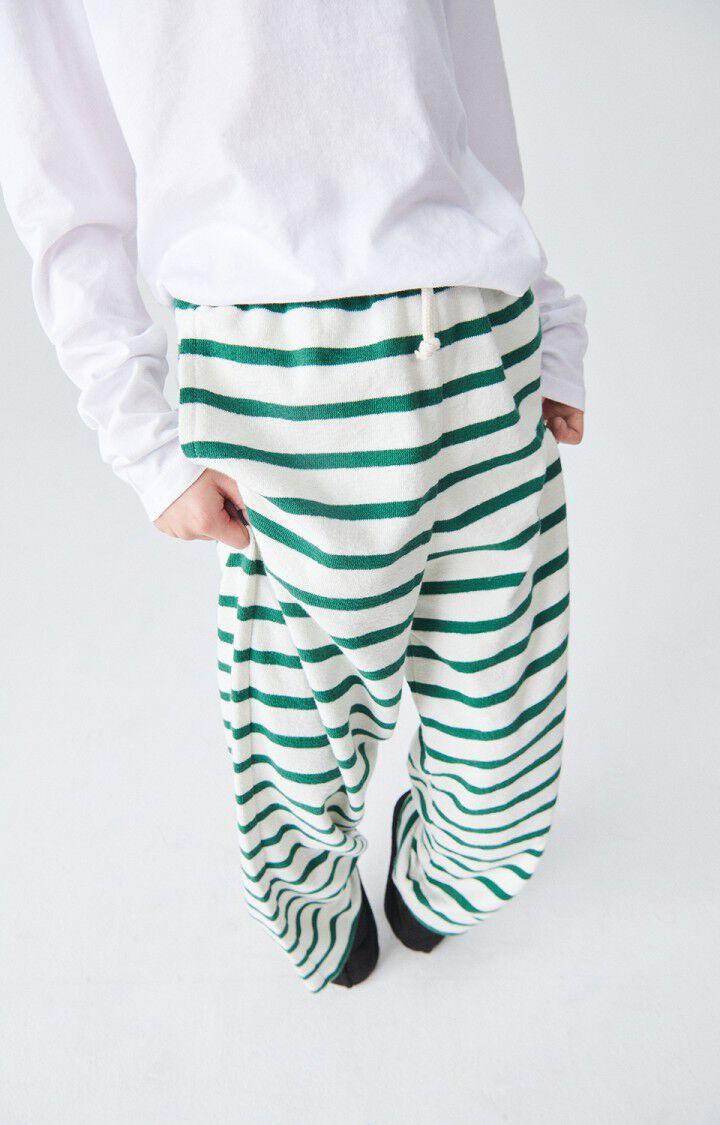 American Vintage Jogging Enfant Byama - RAYURES ECRUES ET VERTES Vert - E24