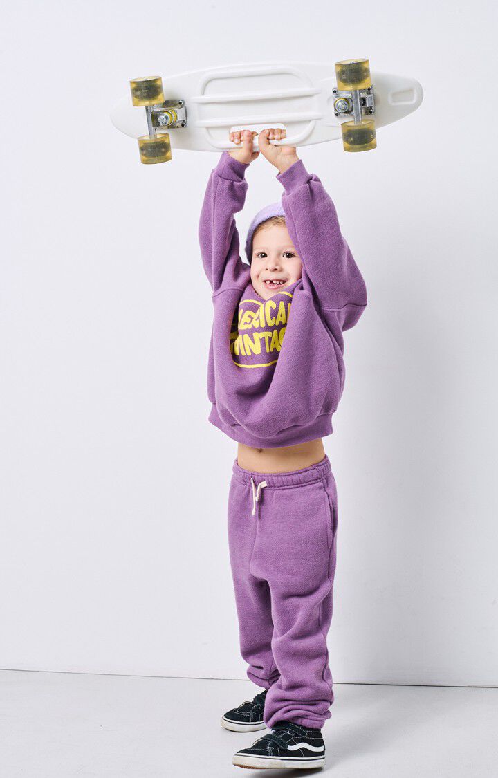 american vintage Jogging enfant Doven - FIGUE SURTEINT Violet - H24