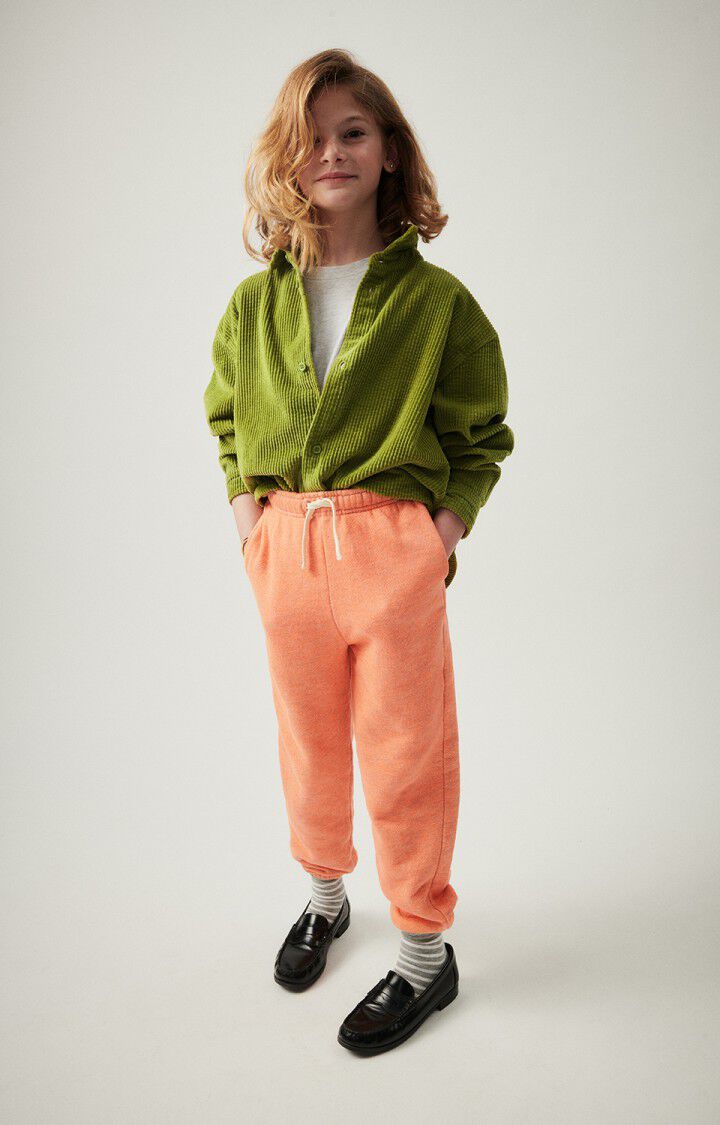 american vintage Jogging enfant Doven - ORANGE FLUO SURTEINT Orange - E24