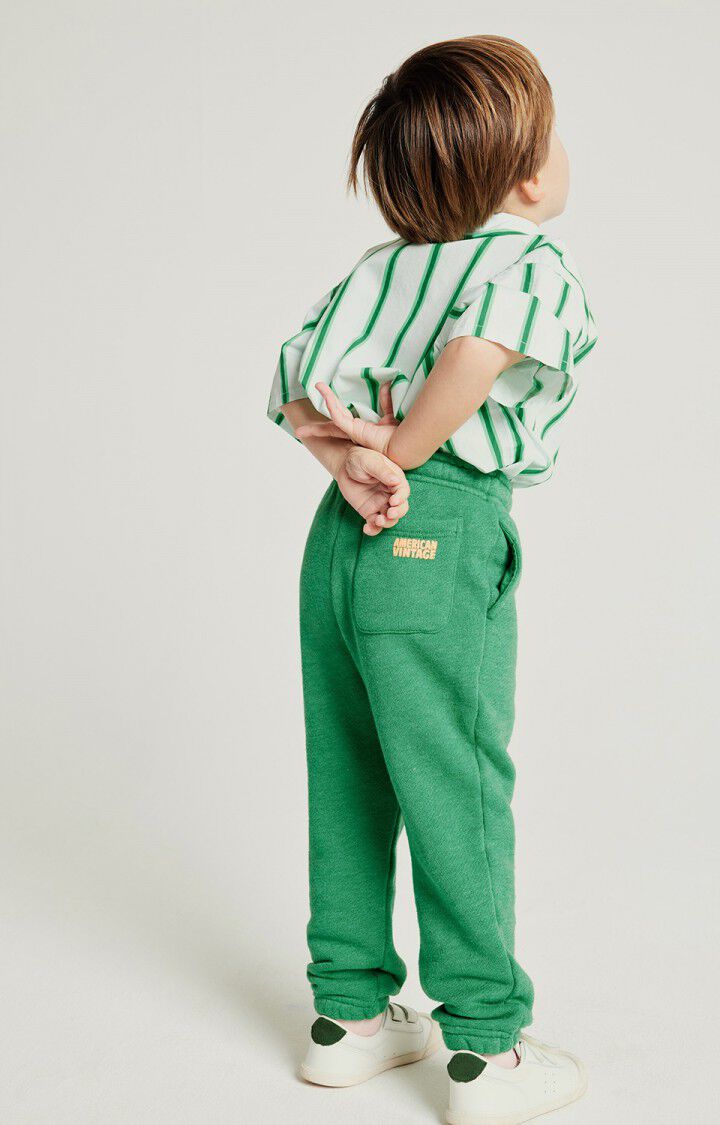 American Vintage Jogging Enfant Doven - TREFLE SURTEINT Vert - E25
