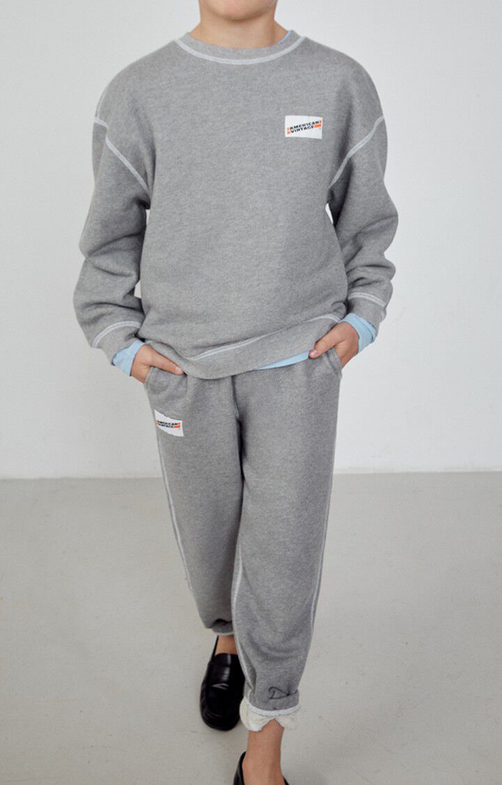 American Vintage Jogging Enfant Gupcity - GRIS CHINE Gris - H23