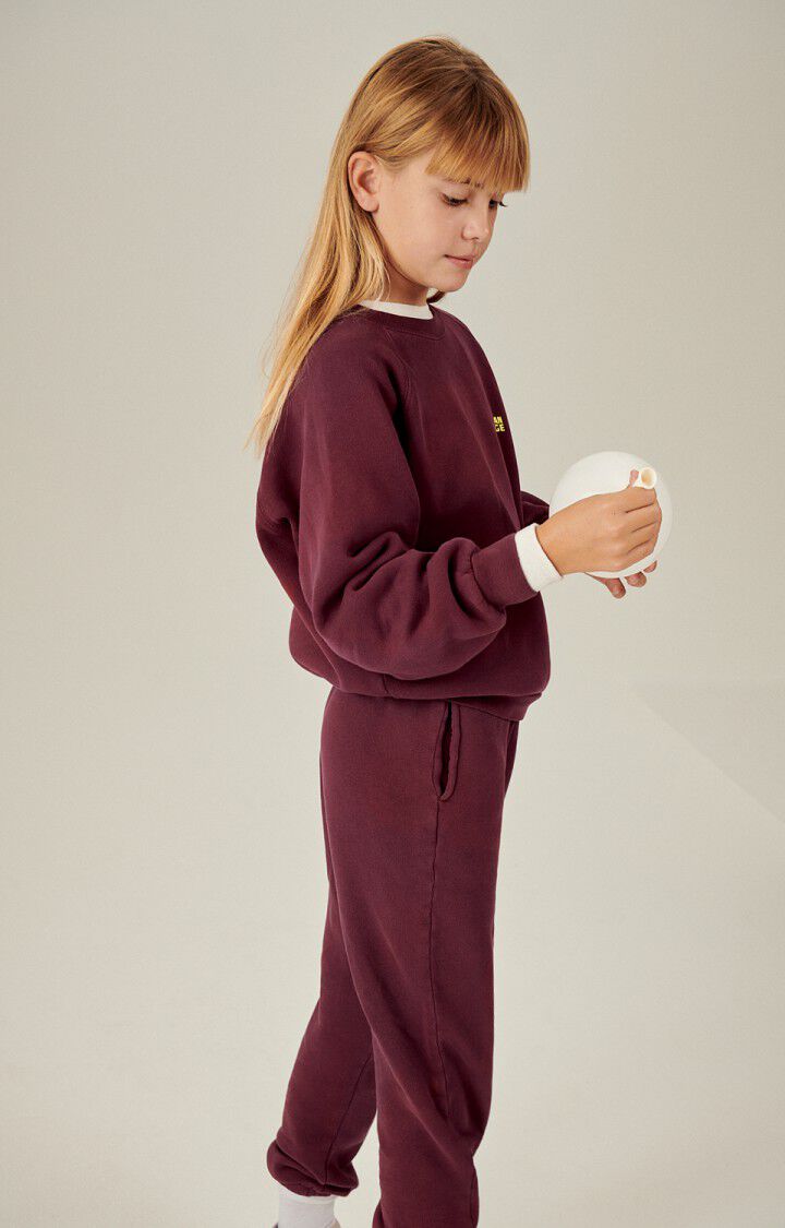 American Vintage Jogging Enfant Izubird - BORDEAUX VINTAGE Rouge - H23