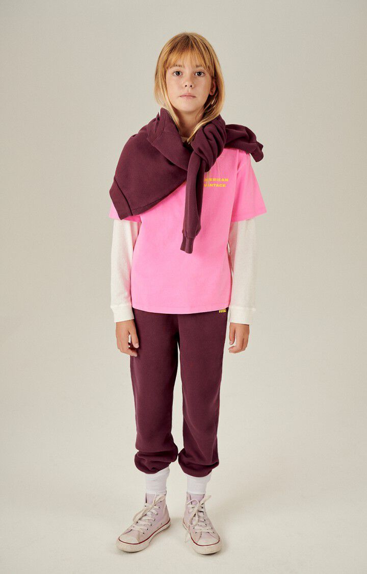 american vintage Jogging enfant Izubird - BORDEAUX VINTAGE Rouge - H23