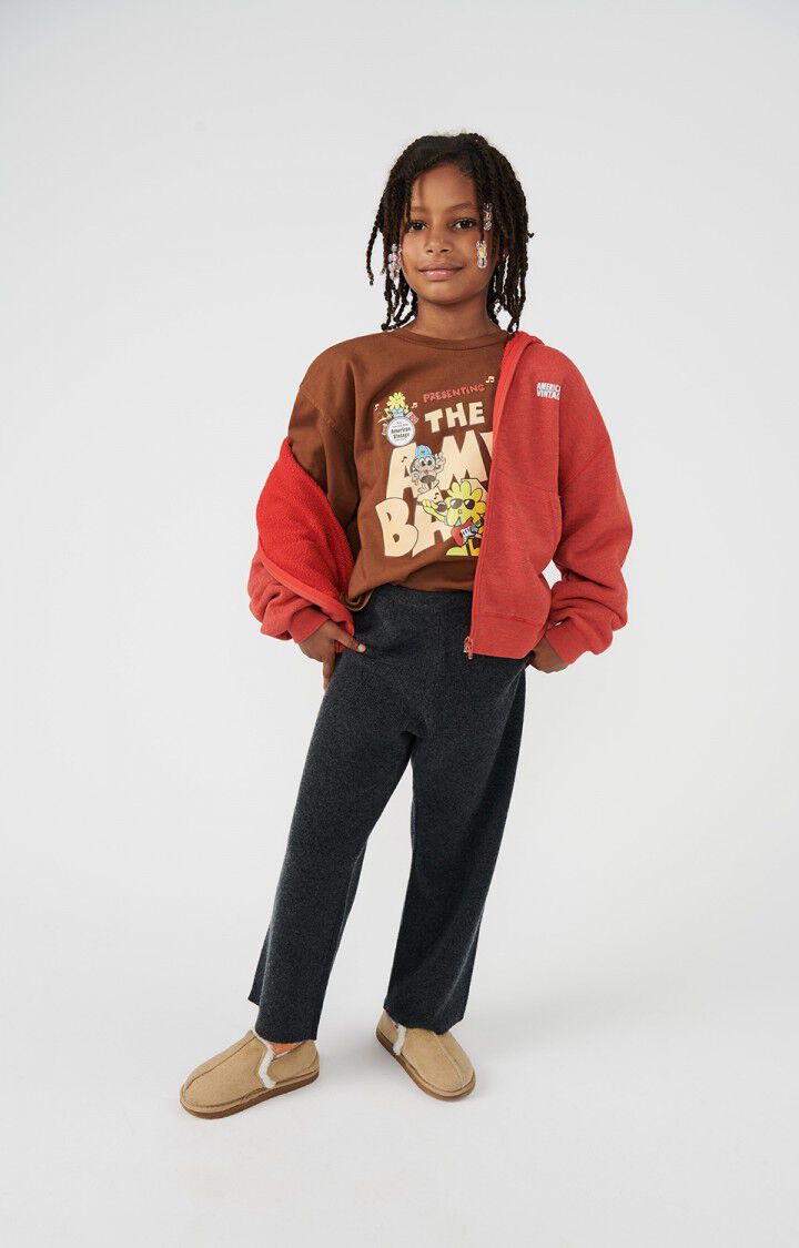 american vintage Jogging enfant Raxow - ANTHRACITE CHINE Gris - H24