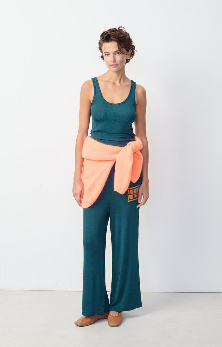 American Vintage Jogging Femme Azyro - PETROLE Bleu - H24