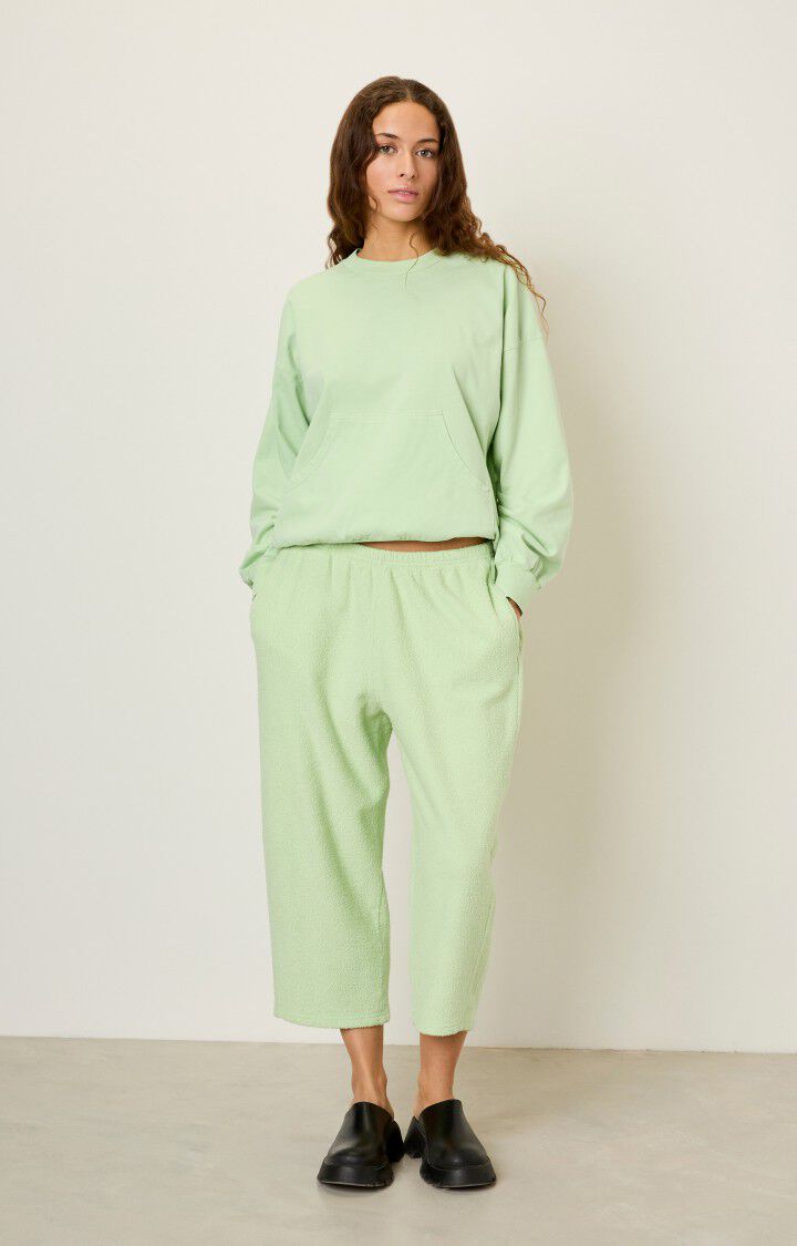 American Vintage Jogging Femme Bobypark - AMANDE Vert - E22B