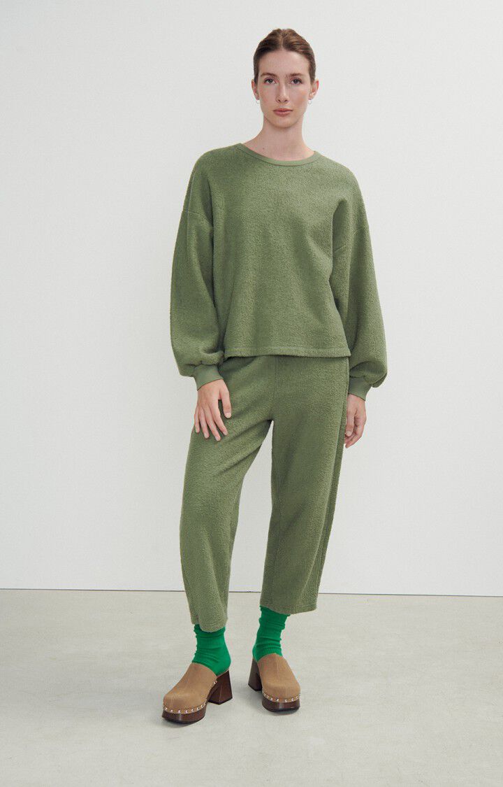 American Vintage Jogging Femme Bobypark - BOUTEILLE CHINE Vert - H23