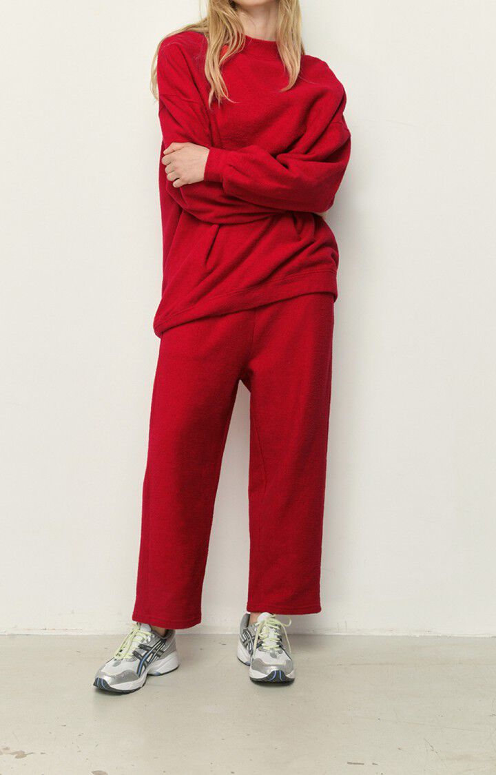 American Vintage Jogging Femme Bobypark - COQUELICOT Rouge - E22